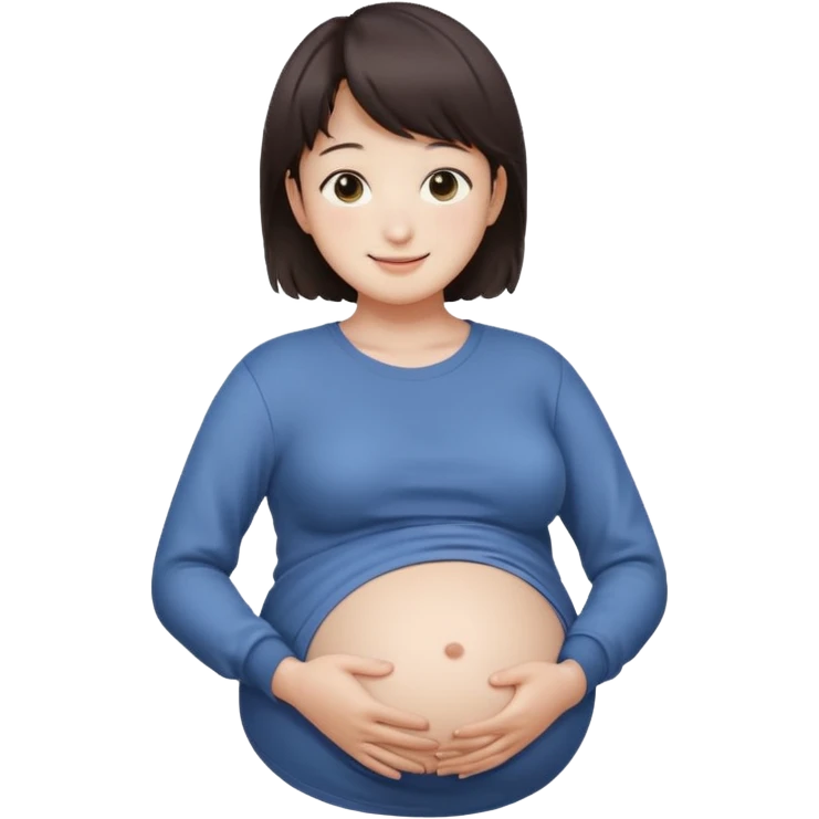 pregnant jungkook holding his belly  emoji