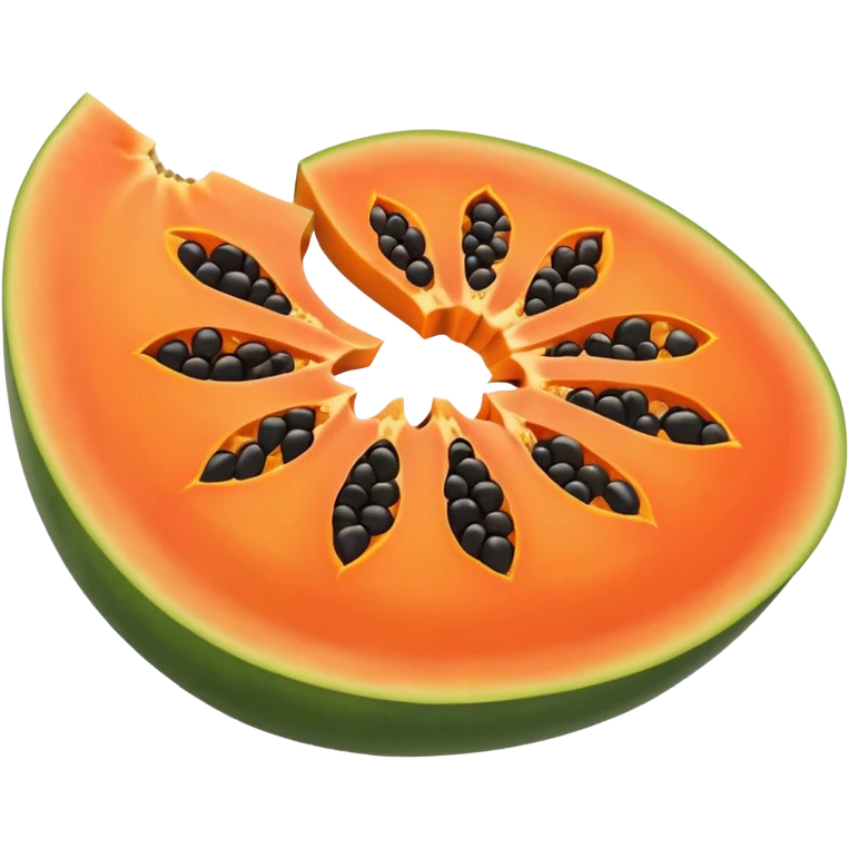 Papaya slice emoji