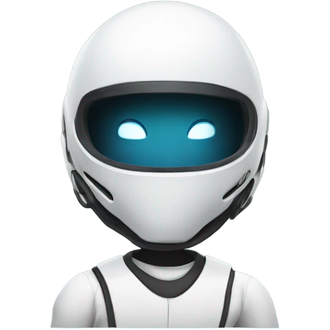 A white bot karting emoji