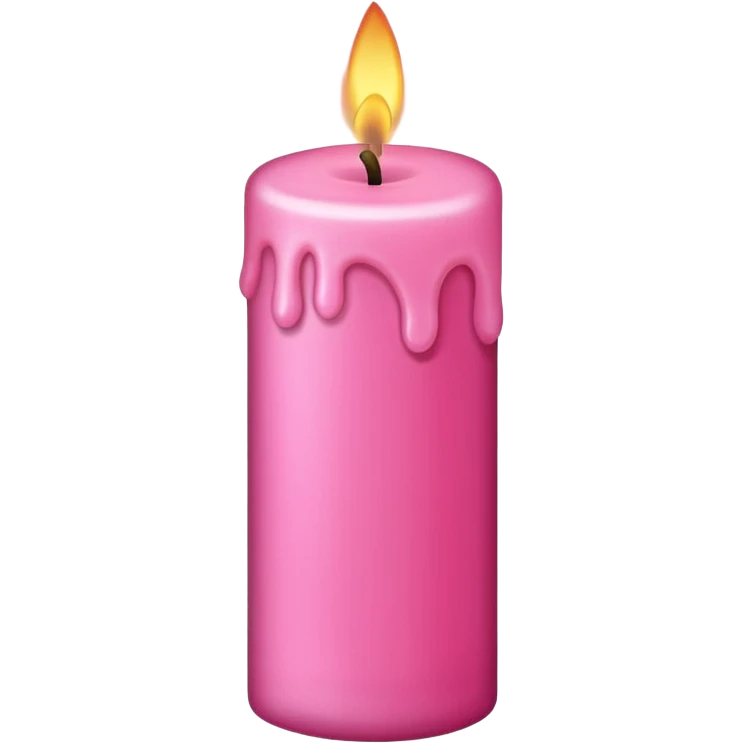 pink candle emoji