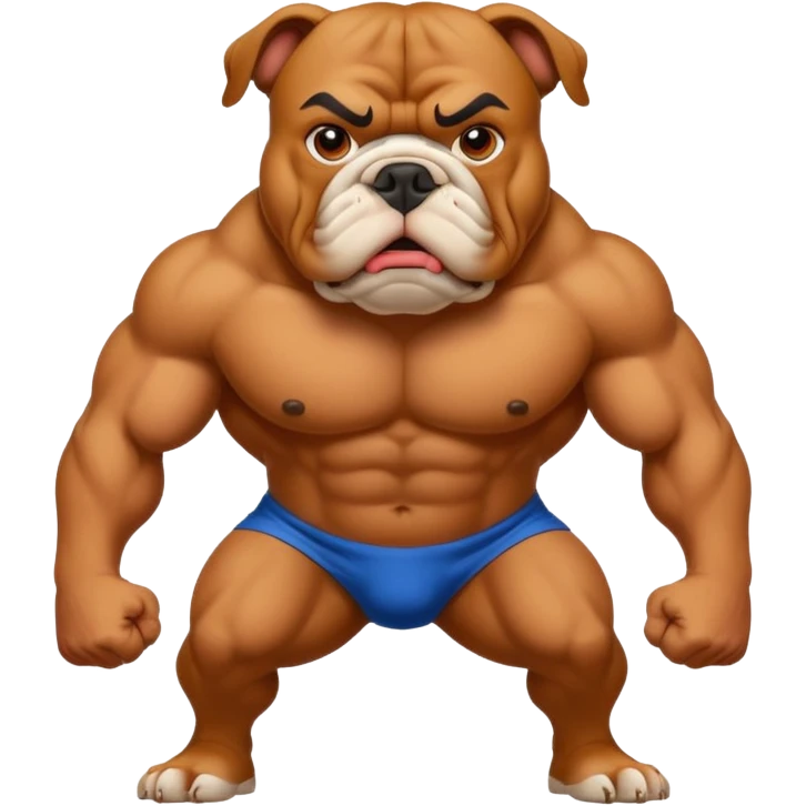 Bull dog parrying  emoji