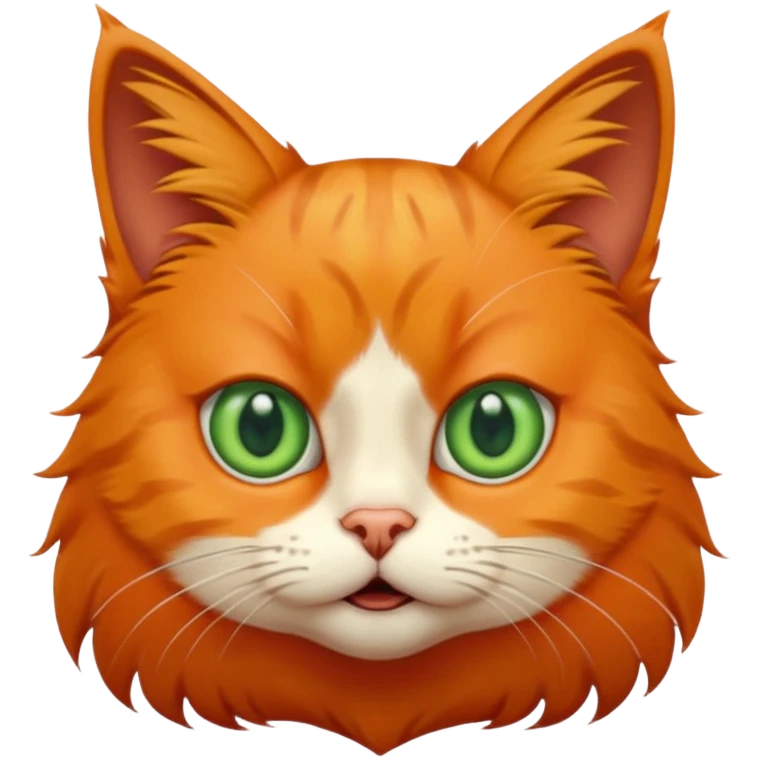 A cat with an emotion of shock emoji