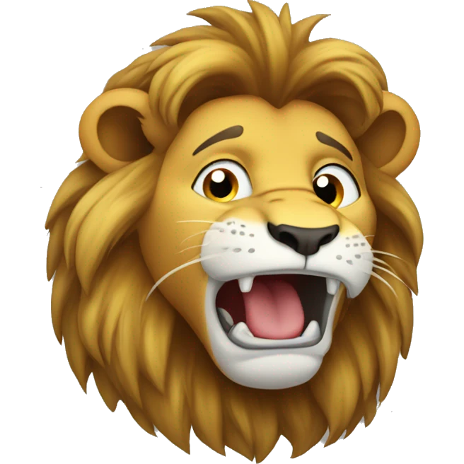 Lion crying  emoji
