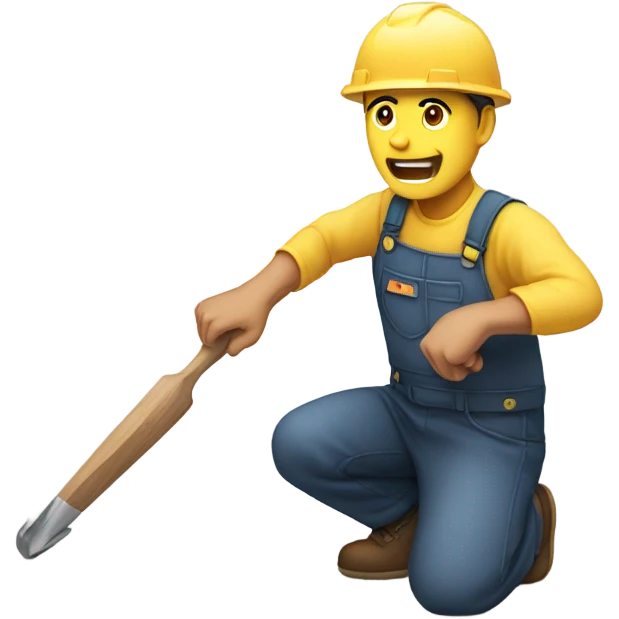 Someone banging on the floor emoji