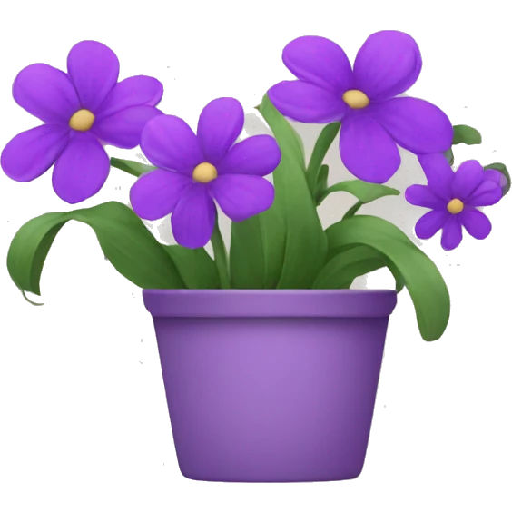 Purple flowers  emoji