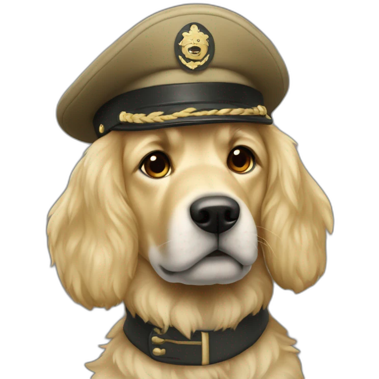 Chien poilu blond emoji