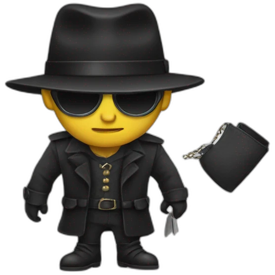 Gentleman thief emoji