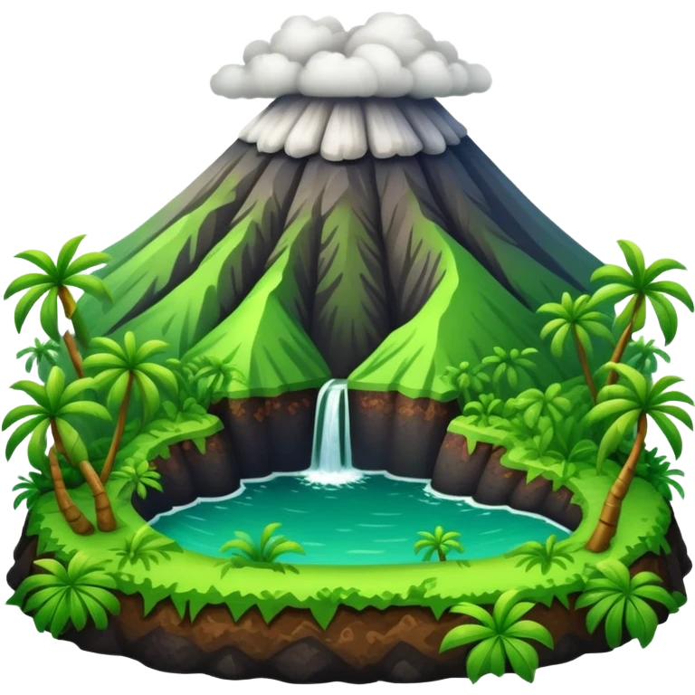 Hawaiian volcano scenery emoji