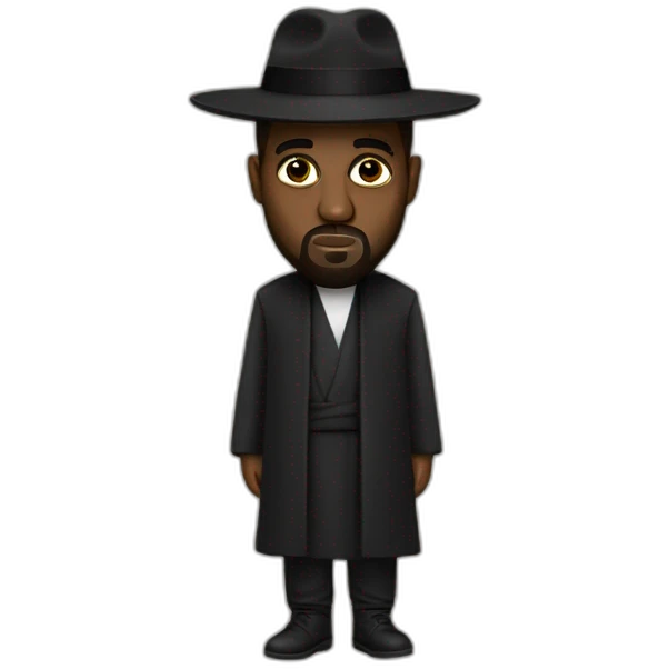 kanye West as a rabbin emoji
