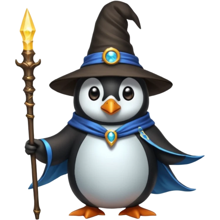 Penguin Wizard emoji