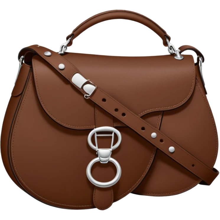 chocolate brown dior saddle bag  emoji