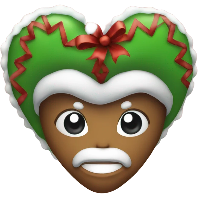 Christmas heart emoji
