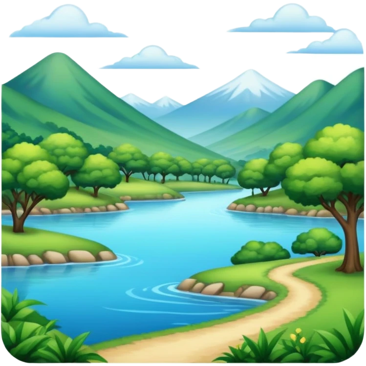 Floating Realistic Aesthetic Scenery Deco emoji
