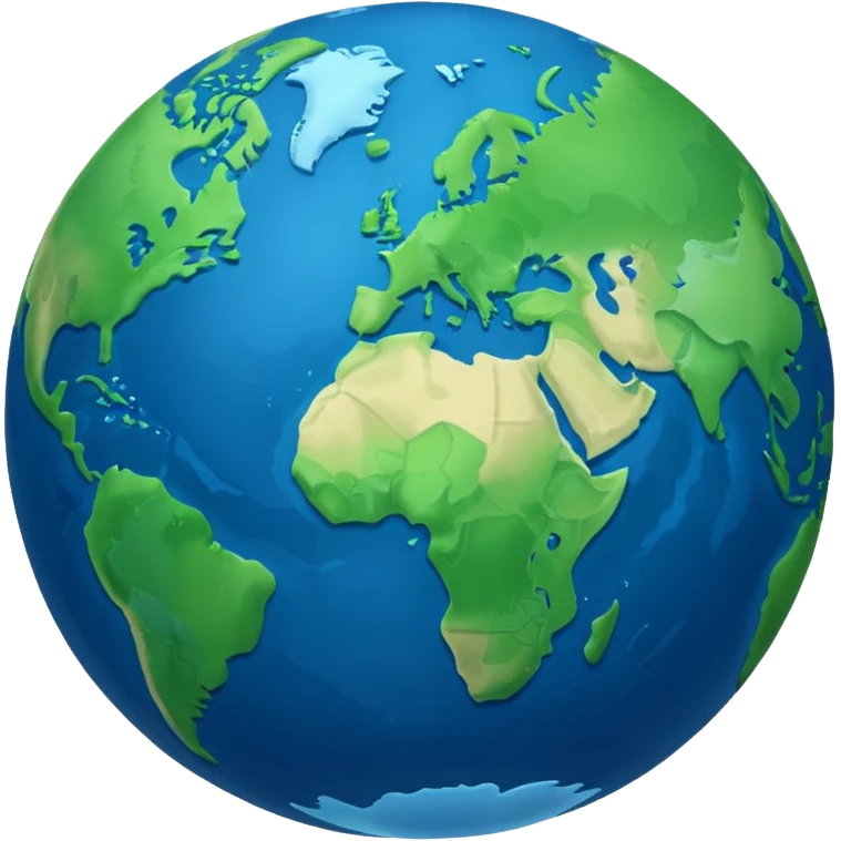 minimalist planet earth emoji