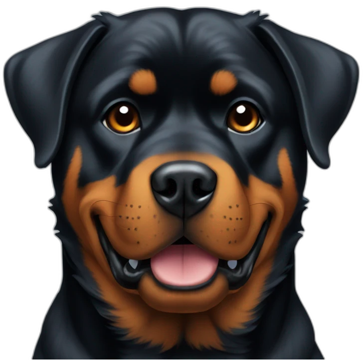 rottweiler dog emoji