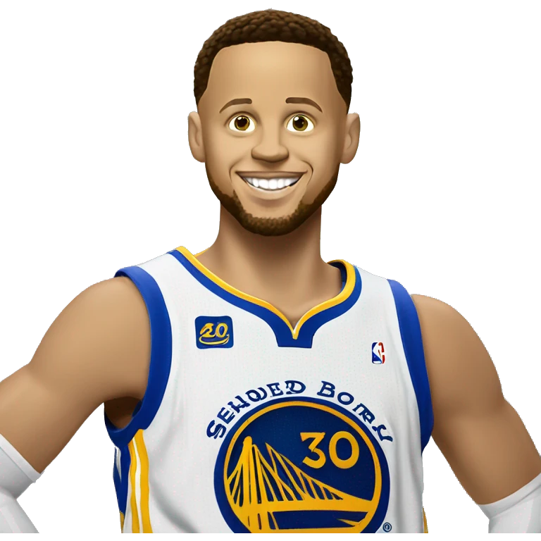 Steph Curry in a post-game interview emoji