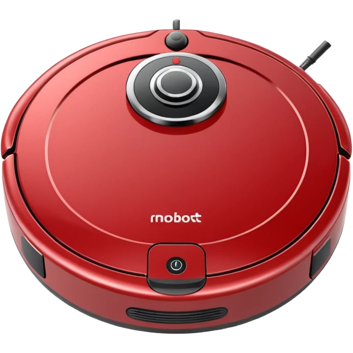 round robot vacuum cleaner apple style emoji emoji