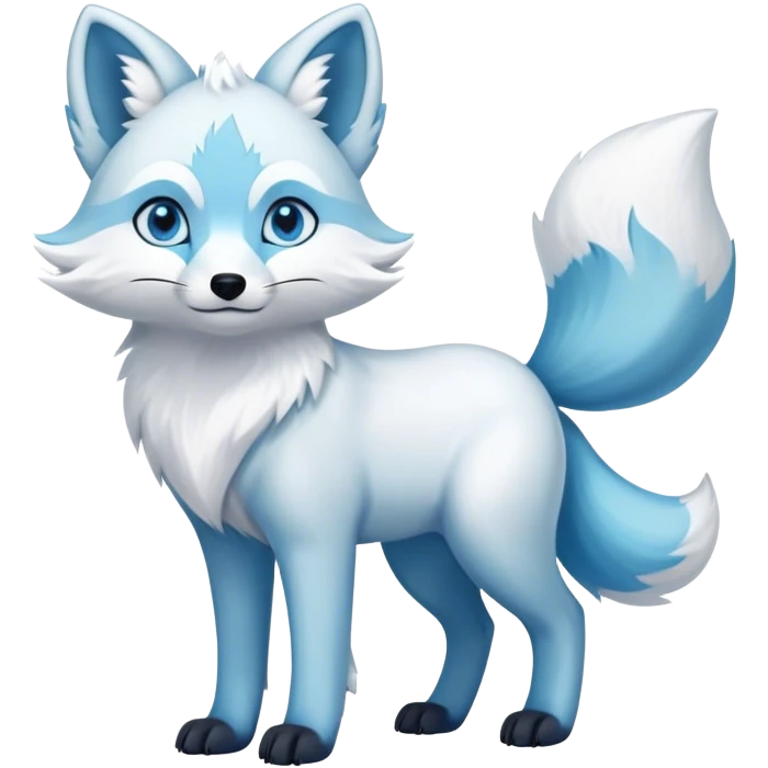 Arctic-Fox-Glaceon-hybrid full body emoji