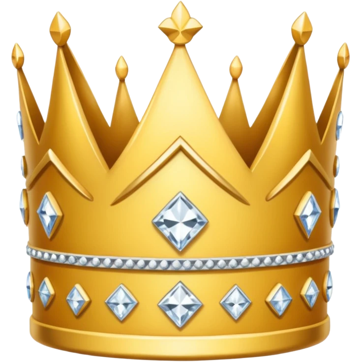 Princess crown with diamonds emoji