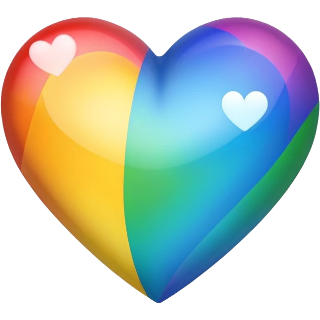 Rainbow heart emoji