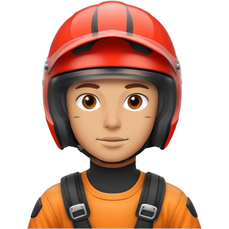 dirtbike rider face with helmet on emoji