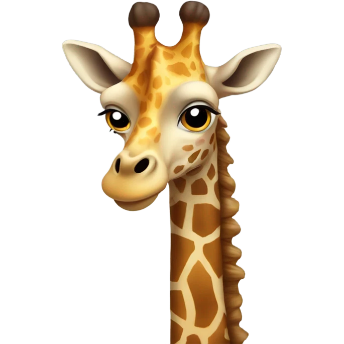 giraffe wearing hoodie emoji