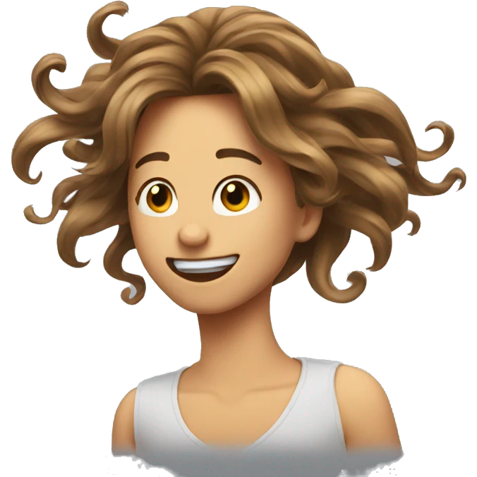 Hair flip emoji