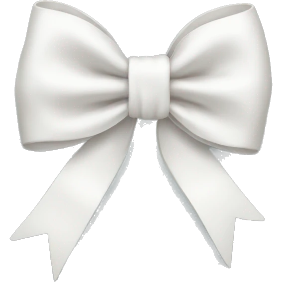 White bow  emoji