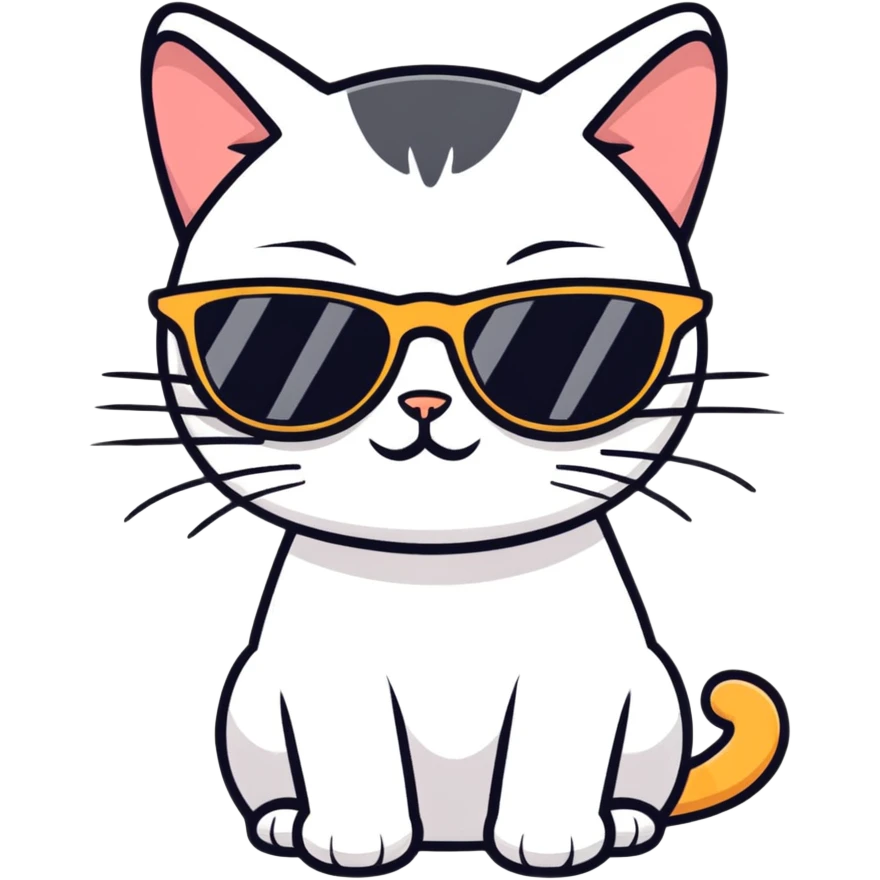 cat wearing sunglasses emoji