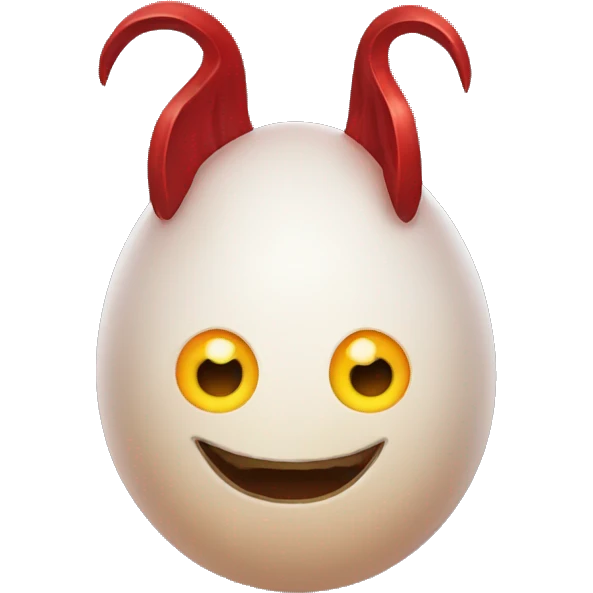 Satan as an egg emoji