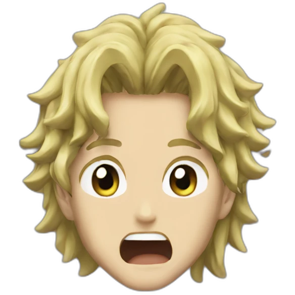 Dio from jojo's bizarre adventure emoji