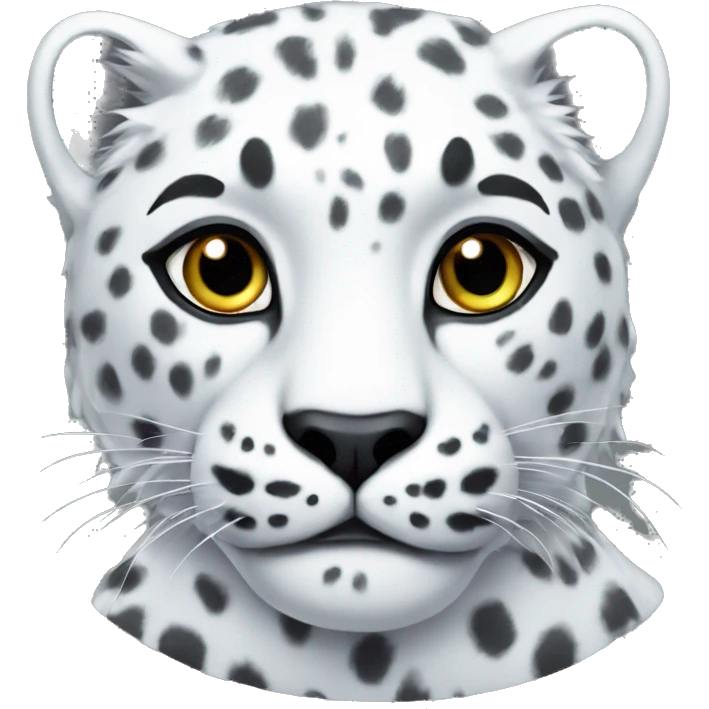  White leopard emoji