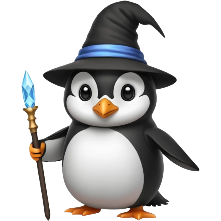 Penguin Wizard emoji