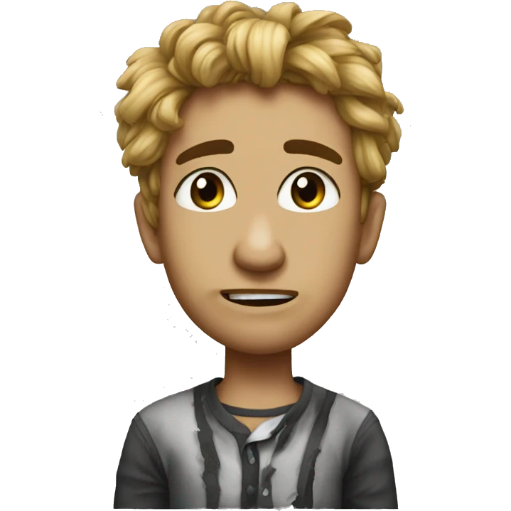 Beat up by homework emoji