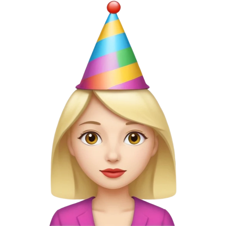 parti şapkalı kadın emoji