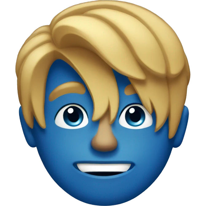 Blue emoj  emoji