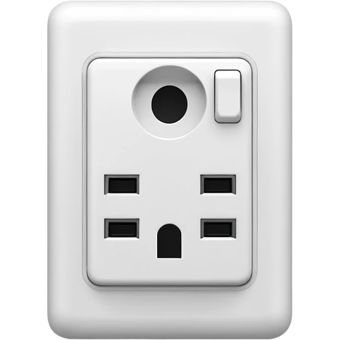 Electrical power outlet socket  emoji