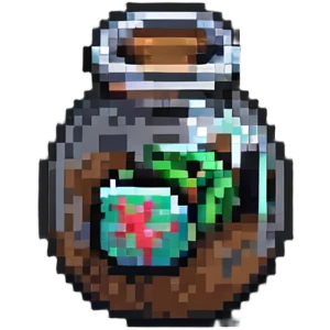 Survival item in zombie apocalypse, Dead Ahead Zombie Warfare style, pixelated emoji