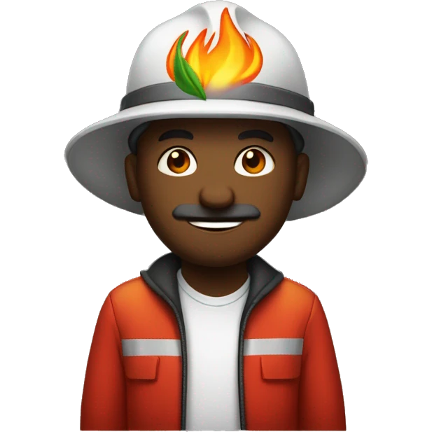 Coração com fogo preto emoji
