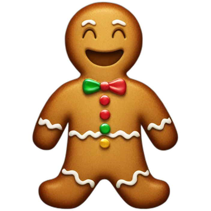 gingerbread man emoji