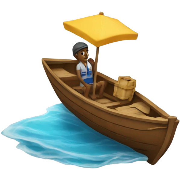 Barefoot boat licence  emoji