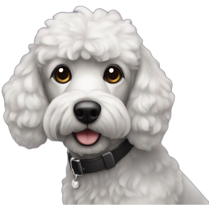 Caniche noir emoji