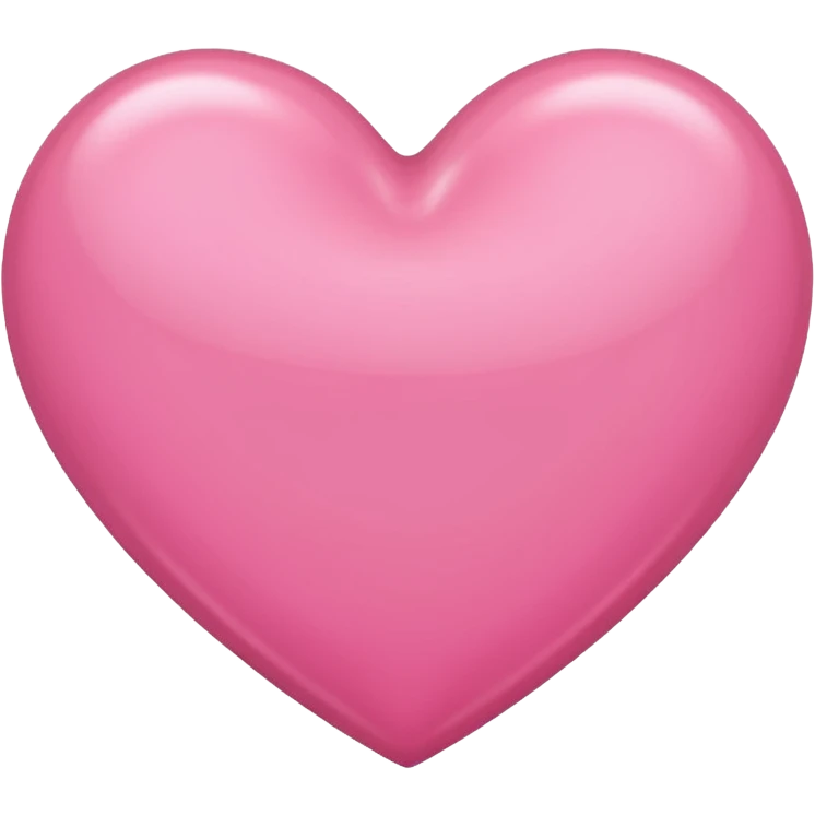 Corazón rosado para todo a la mitad  emoji