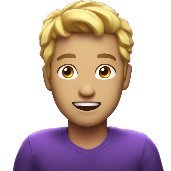 purple lightning emoji