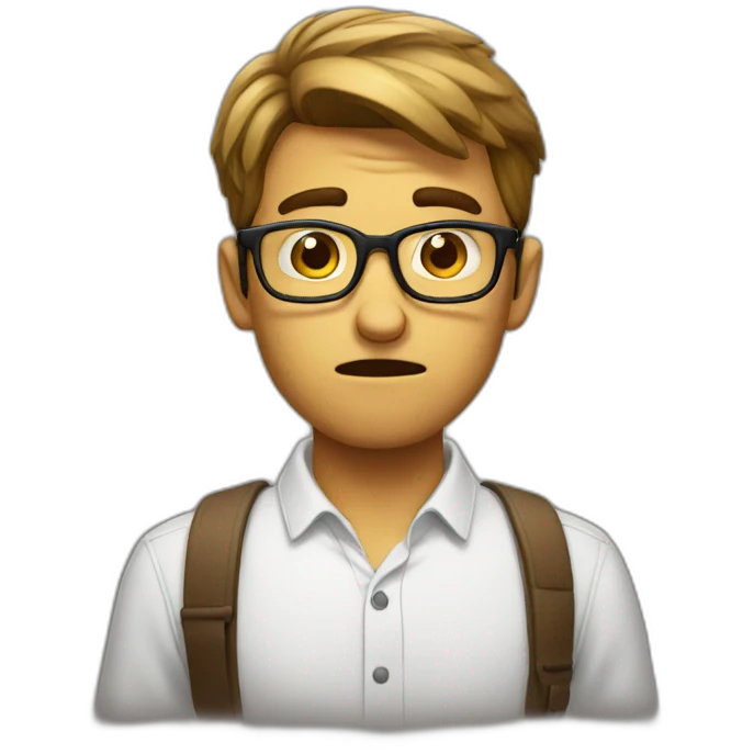 confused nerd emoji
