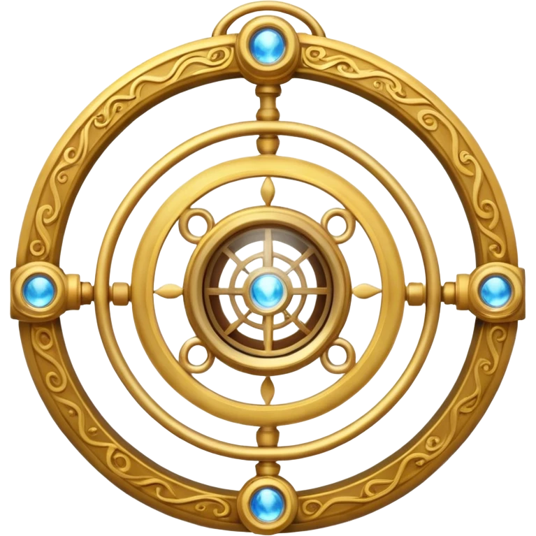 A time turner from harry potter with magic swirls around it emoji