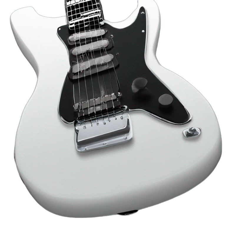 Black guitar  emoji
