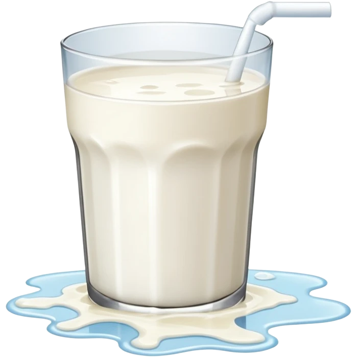 glass of milk spill on floor emoji