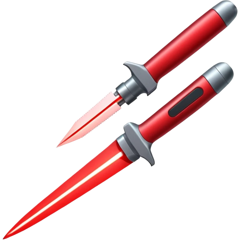 red lazer knife emoji