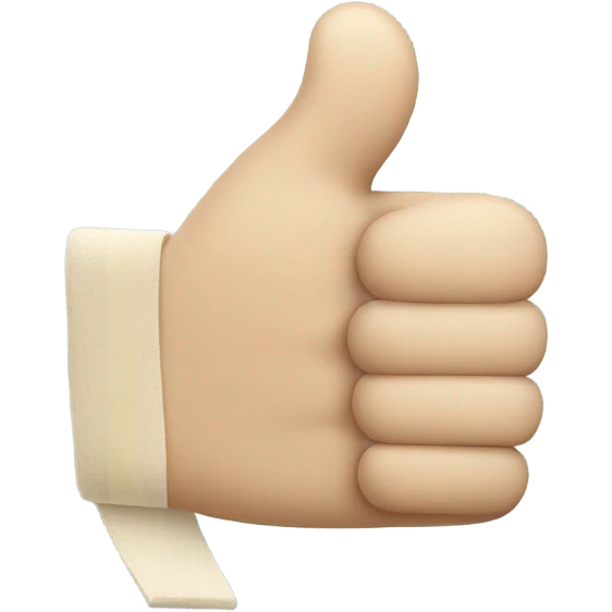 Thumbs up with a bandage on emoji